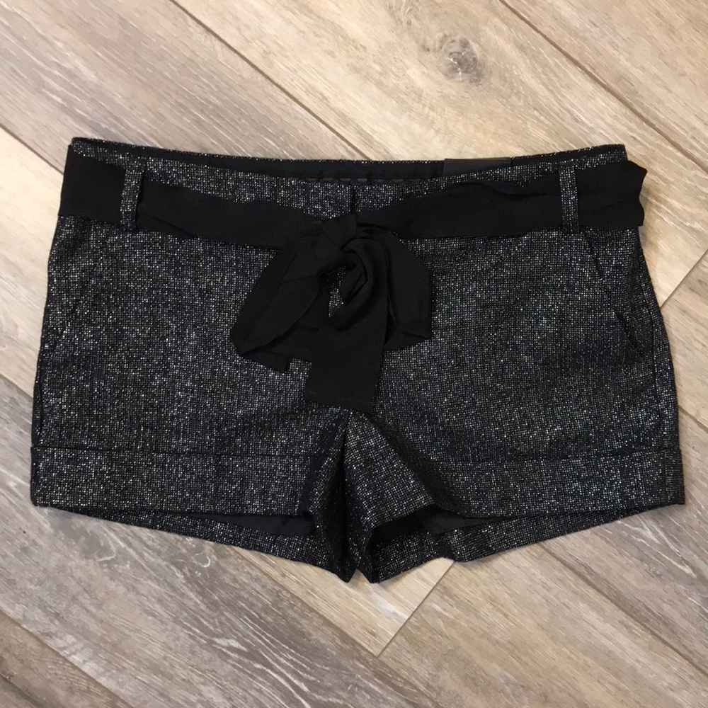 Express | Metallic Wool Blend Cuffed Shorts
